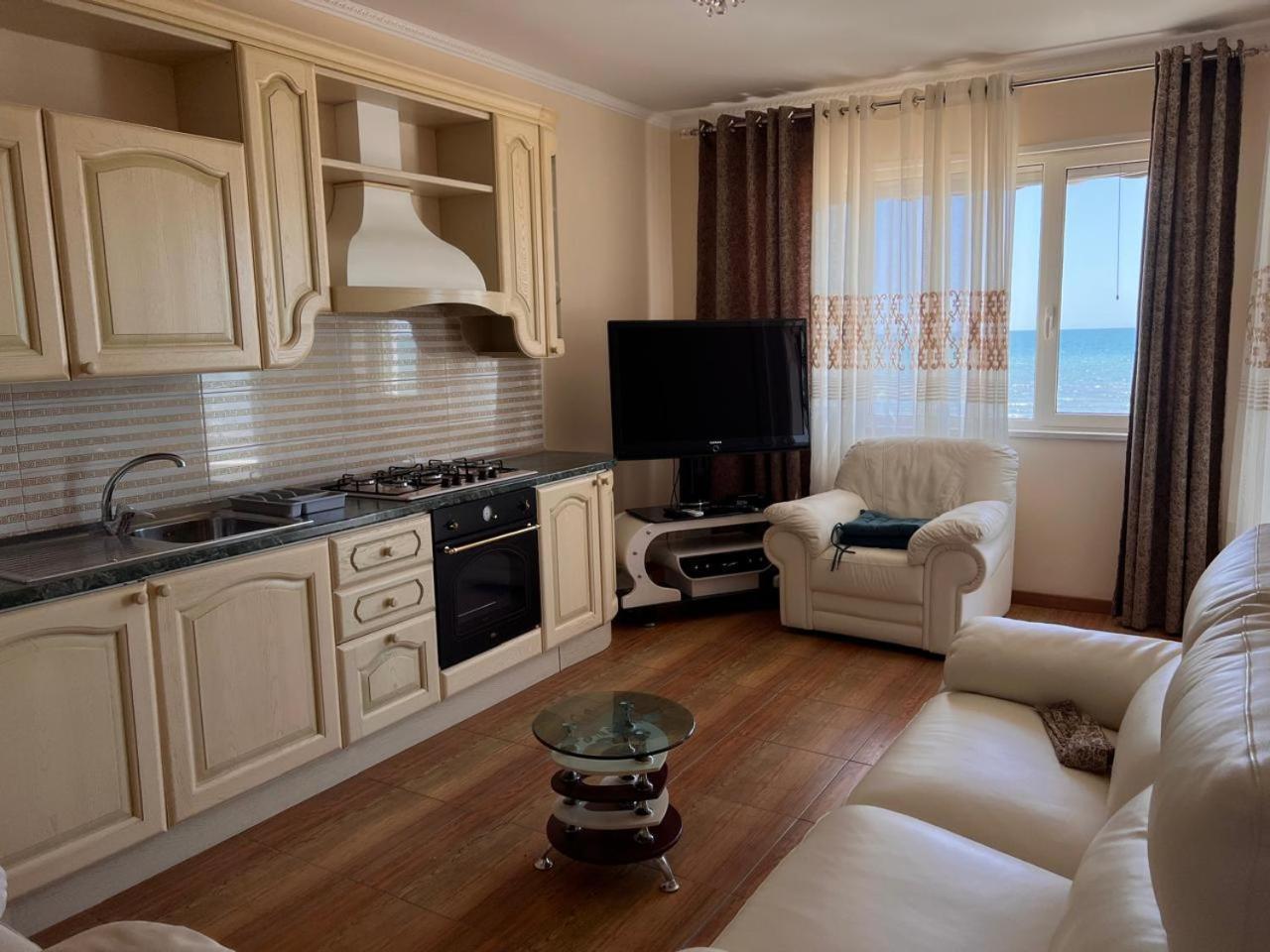 Sea View-Apartment On The Beach - Durrs2 ดูร์เรส ภายนอก รูปภาพ