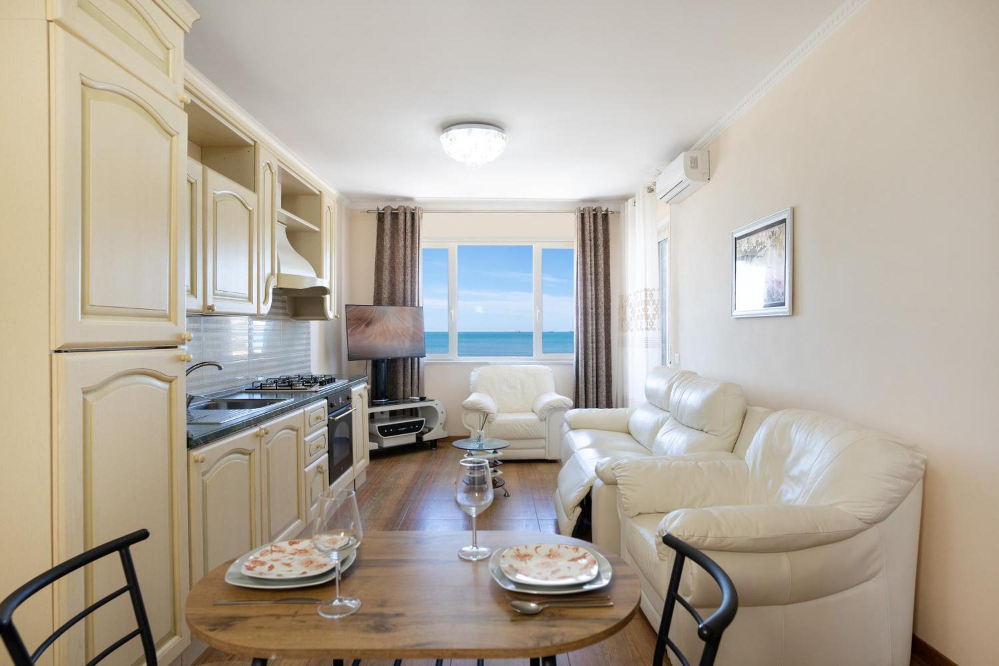 Sea View-Apartment On The Beach - Durrs2 ดูร์เรส ภายนอก รูปภาพ